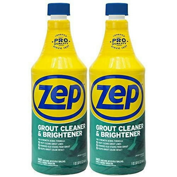 Zep Grout Cleaner and Brightener 32Oz Deep Cleaning Pro Formula(2 Pack)