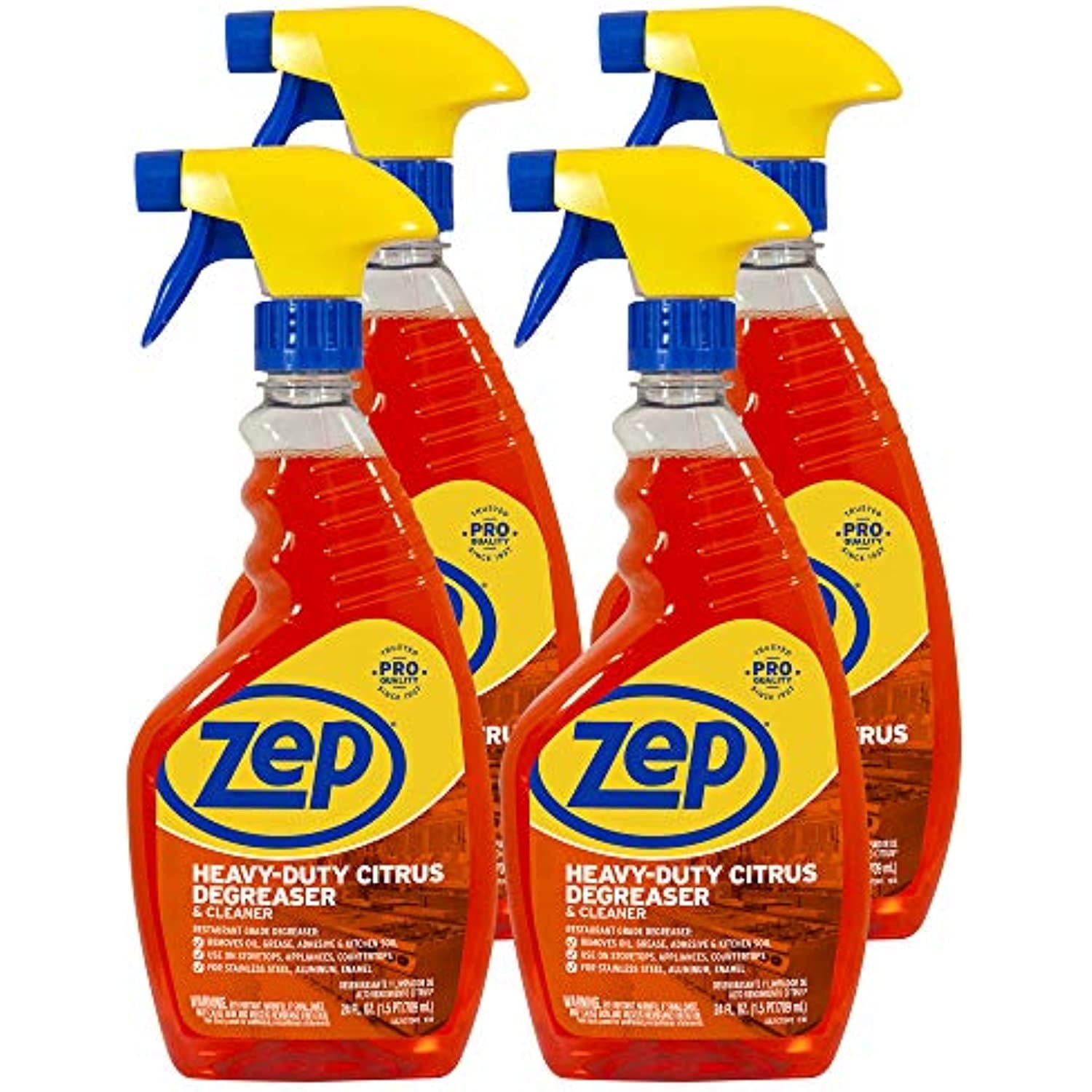 Zep HeavyDuty Citrus Degreaser And Cleaner 24 Ounce (Case Of 4) Zucit24 Removes Oil, Grease