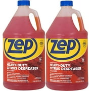 Zep Heavy-Duty Citrus Degreaser Refill - 1 Gallon (Case of 2) ZUCIT128 - Professional Strength Cleaner and Degreaser, Concentrated Pro Formula