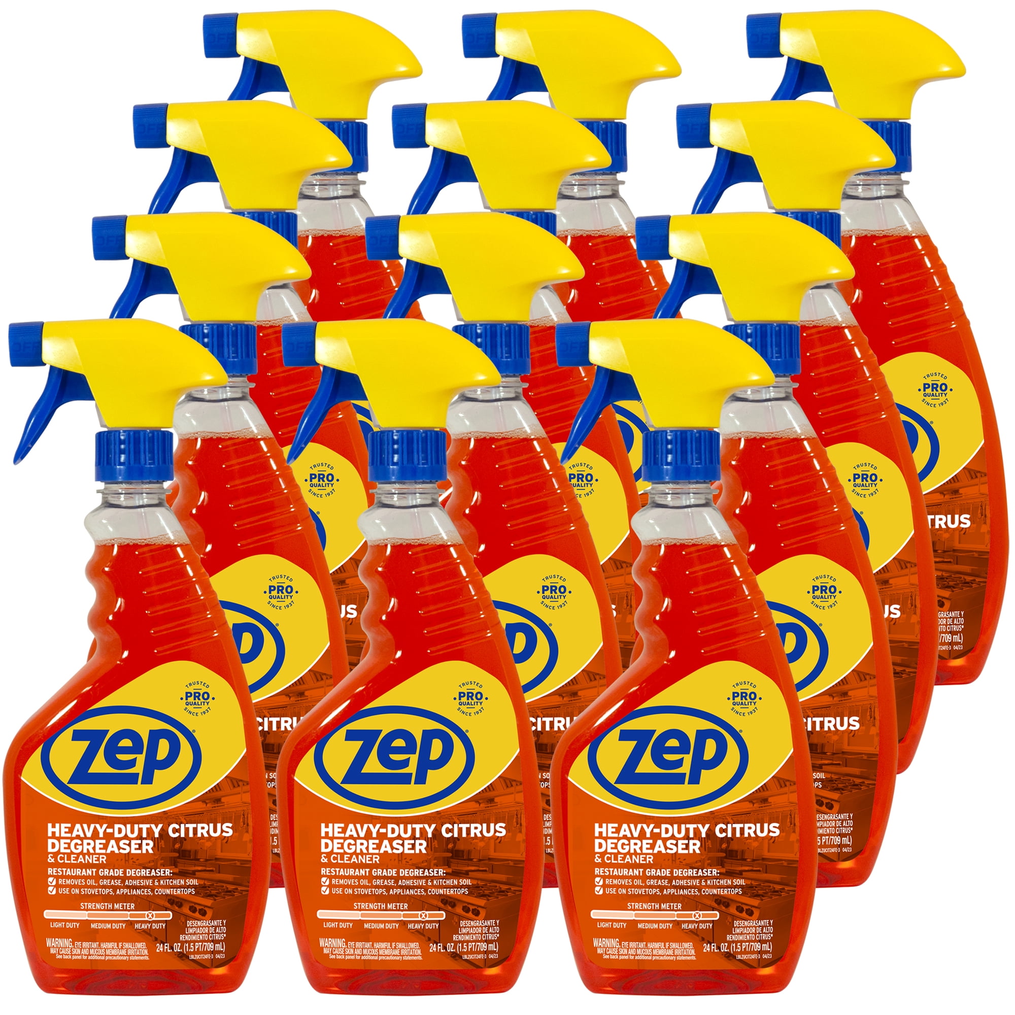 Zep HeavyDuty Citrus Degreaser and Cleaner 24 oz (Case of 12