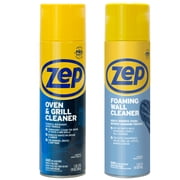 Zep Heavy-Duty Oven and Grill Cleaner 19 oz ZUOVGR19 and Foaming Wall Cleaner 18 oz ZUFWC18 – Professional Grade Foaming Spray Cleaners Designed to Tackle Greas