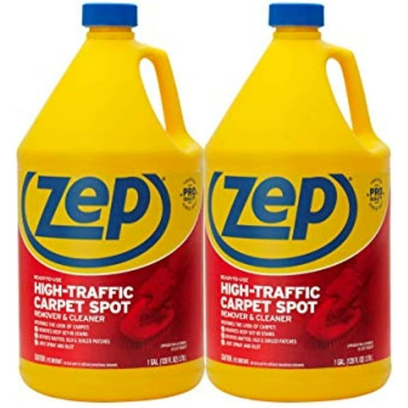 Zep High Traffic Carpet Cleaner - 1 Gallon (Case Of 2) Zuhtc128 - Penetrating Formula Removes Deep Stains. Make High-Traffic Areas Look New Again