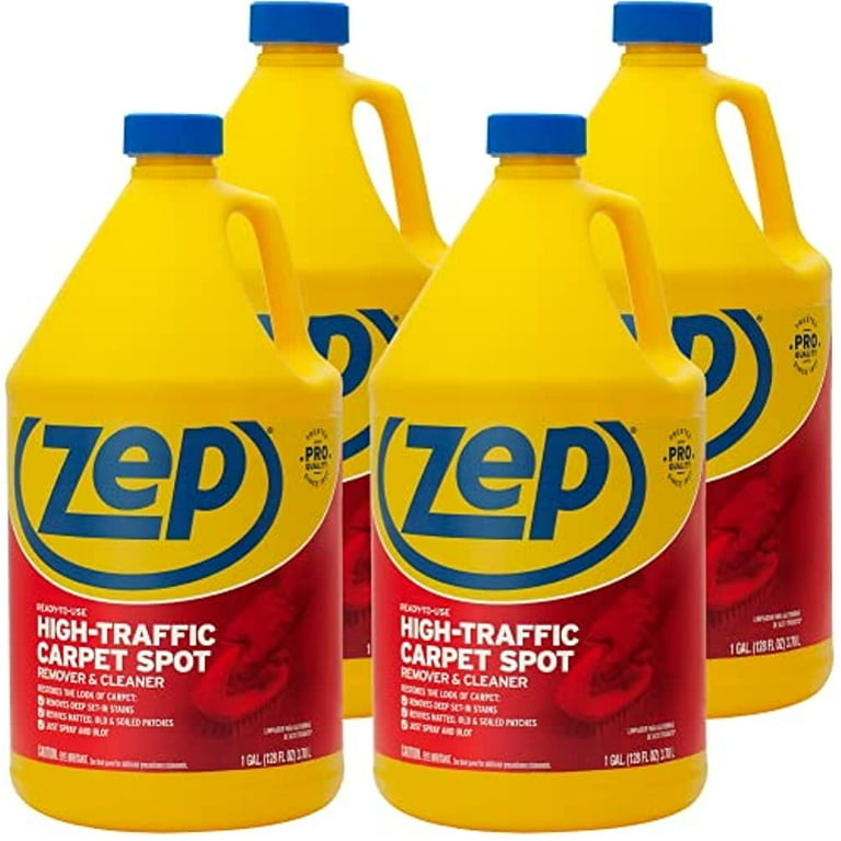 Zep High Traffic Carpet Cleaner - 1 Gallon (Case of 2) ZUHTC128 -  Penetrating Formula Removes Deep Stains. Make High-Traffic Areas Look New  Again 