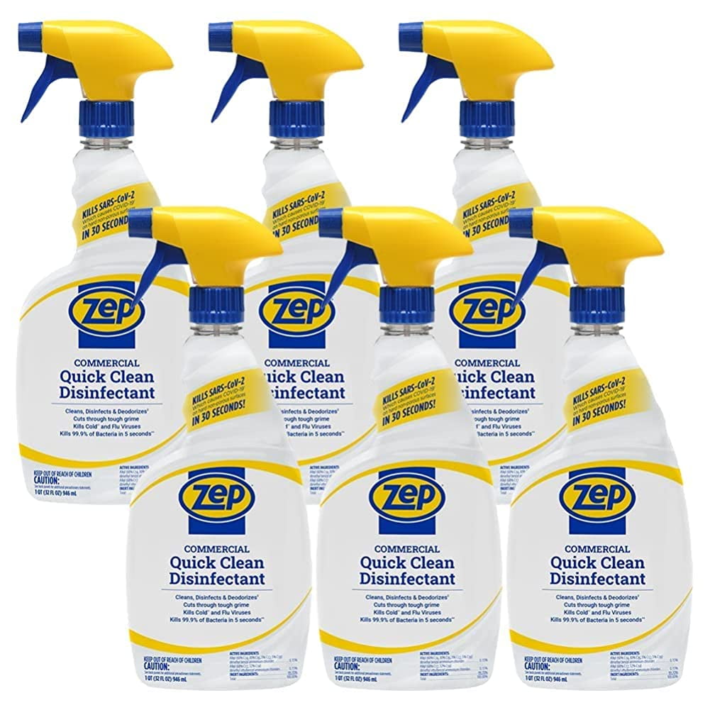 Zep Commercial Quick Clean Disinfectant 32 Ounce (Case of 6) R49806