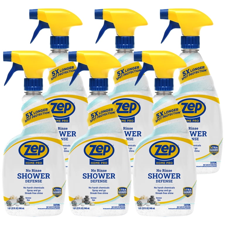 『ZE PRO軟式 BLUE×BEIGE』 Zep Home Pro No-Rinse Shower Defense with XtraGuard Technology