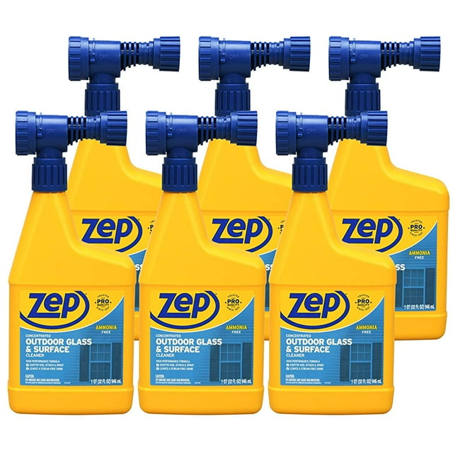 Zep Hose End Outdoor Glass and Surface Cleaner 32 oz (Case of 6