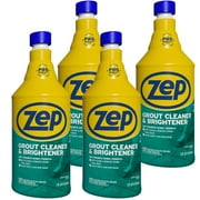 Zep Industrial Grout Cleaner and Brightener - 32 oz (Pack of 4) ZU104632 - Deep Cleaning Pro Formula
