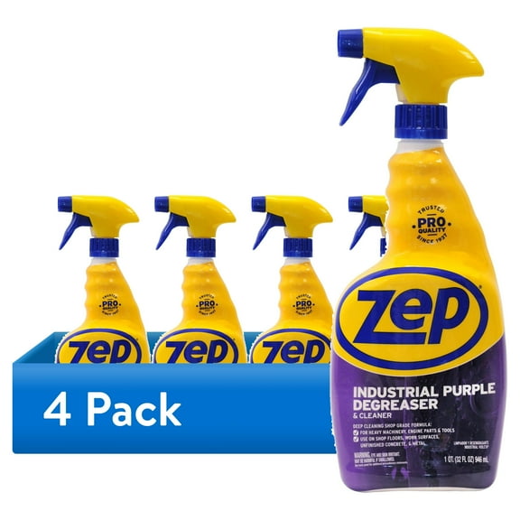 (4 pack) Zep Purple Degreaser Spray, 32 fluid oz