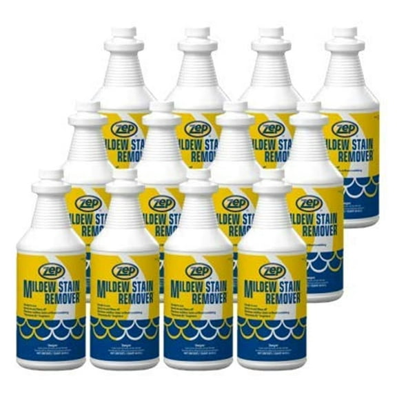 Zep Mildew Stain Remover 1 Quart 147201 (Case of 12) Fresh Scent-This Product is For Business Customers Only