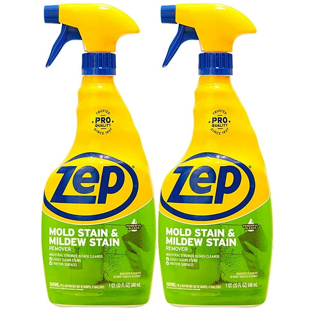 Zep Mold Stain and Mildew Stain Remover 32 Ounce (Pack of 2