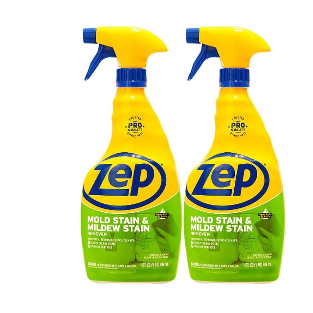 Zep Industrial Strength Mold & Mildew Stain Remover for Bathroom - 32oz ...