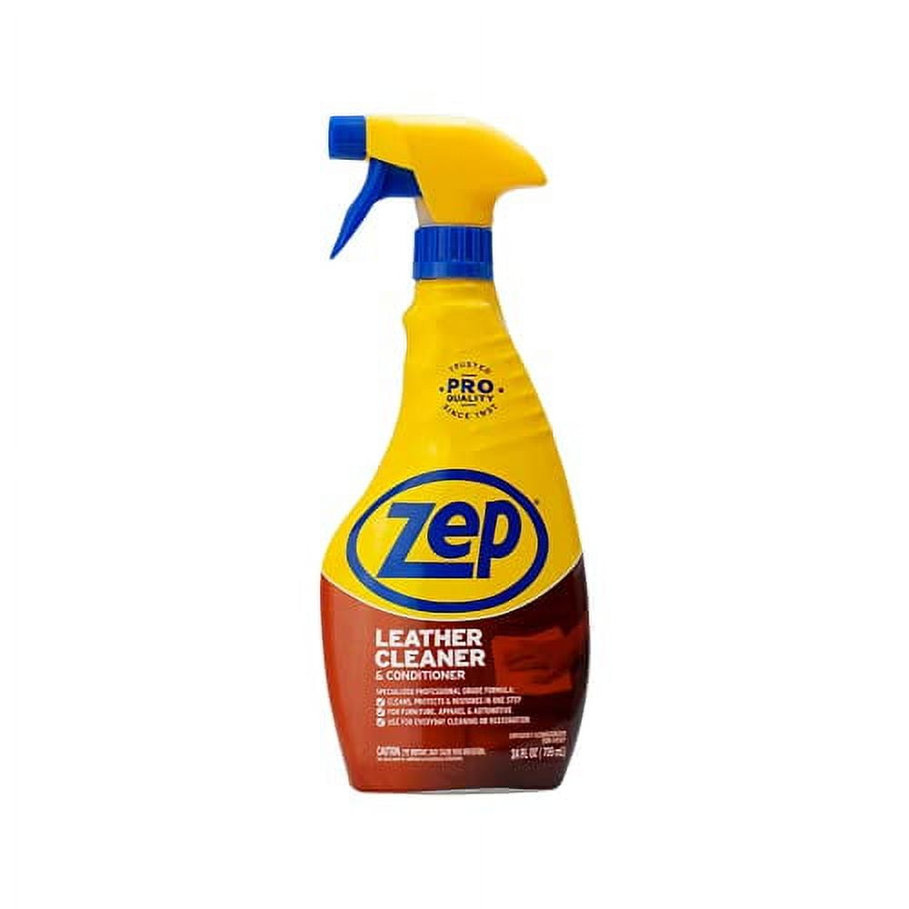 Zep No Scent Leather Cleaner and Conditioner 24 oz Liquid