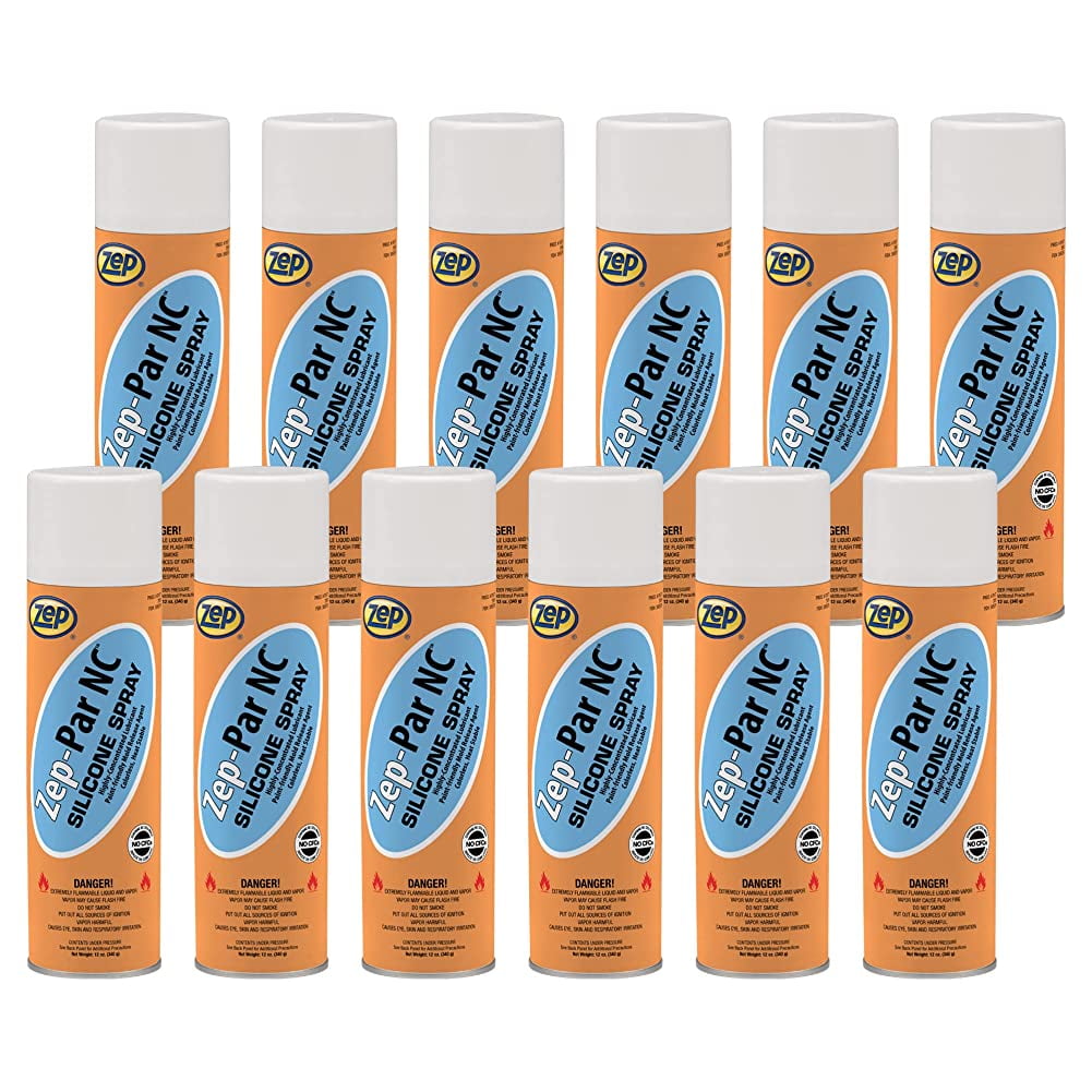 Zep-Par NC Silicone Spray Lubricant - 12 oz. (Case of 12) - 10701 -  Silicone Lubricant and Release Agent That Reduces Friction Between Moving  Parts to