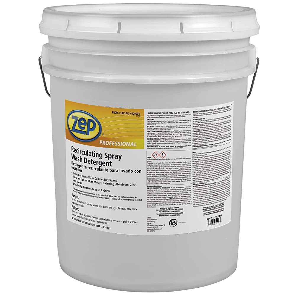 Zep Part Wash Cleaning Detergent Powder 40lbs (1 Pail) 1041743 High