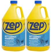 Zep Premium Pet Carpet Shampoo - 1 Gallon (Case of 2) ZUPPC128 - Concentrated Pro Formula Removes Tough Pet Stains and Odors