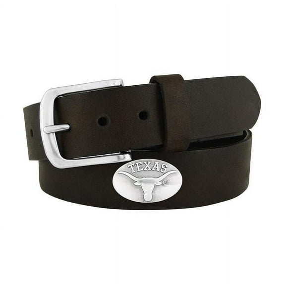 Zep-Pro UTX-BOLP-BRW-38 Texas Longhorns Concho Emblem Brown Belt Size 38