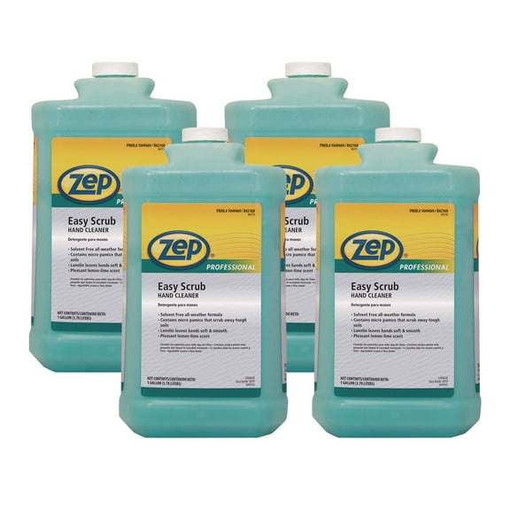 Zep Professional 1049469 1 gal. Bottle Easy Scrub Industrial Hand Cleaner - Lemon (4/Carton)