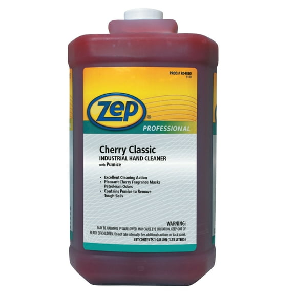 Zep Professional Cherry Classic Industrial Hand Cleaner with Pumice, Cherry, Bottle, 1 gal