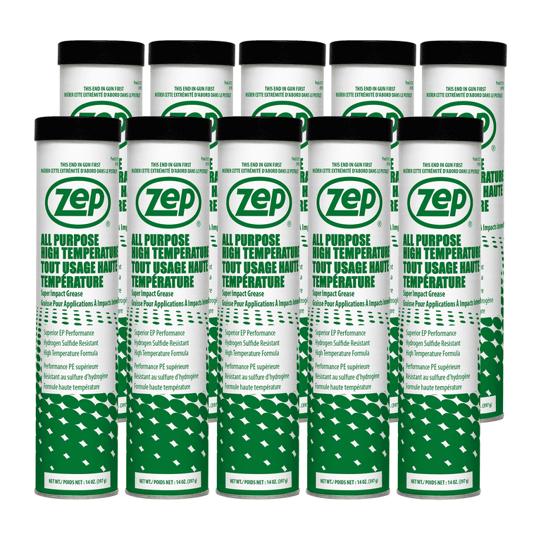 Zep All Purpose High Temp Grease 14oz, Automotive Lubricant for