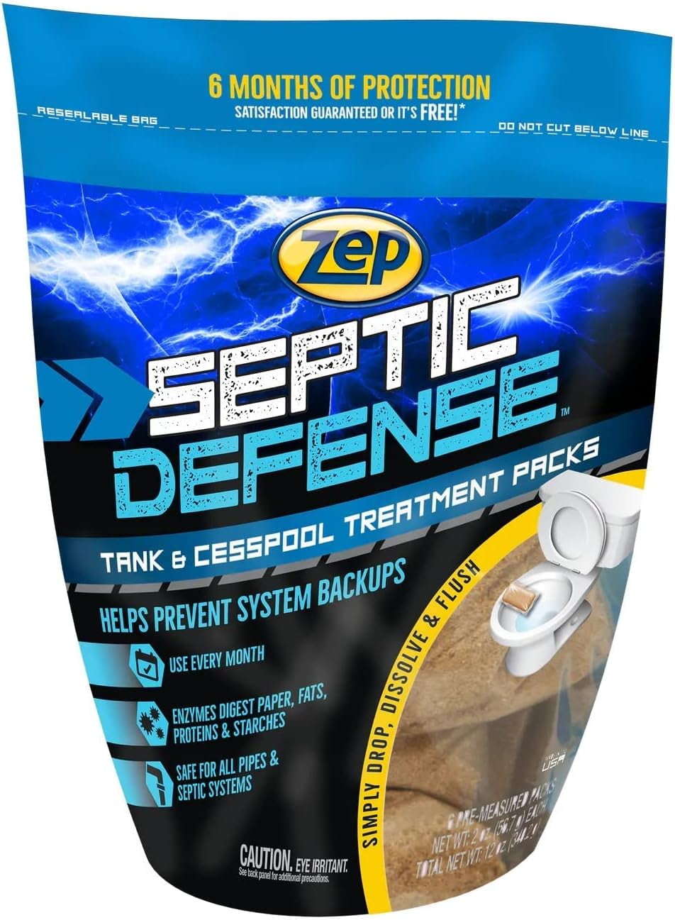 Zep Septic Defense System Treatment Dissolvable Packs 6 Month Supply