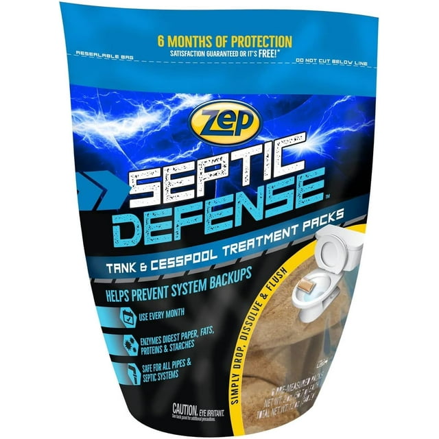 Zep Septic Defense System Treatment Dissolvable Packs 6 Month Supply