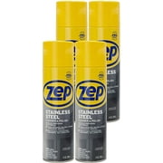 Zep Stainless Steel Cleaner and Polish 14 ounces (Case of 4) ZUSSTL14 - Protects Metal Surfaces from Fingerprints, Soil and Waterspots