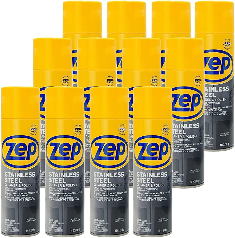 Zep Stainless Steel Cleaner and Polish 14 oz (Case of 12) ZUSSTL14
