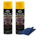 thumbnail image 1 of Zep Stove & Oven Cleaner 19 oz and Blue Microfiber Rag Heavy-Duty Baked-On Grease Remover for Oven Interiors Stovetops and Burners, 1 of 4