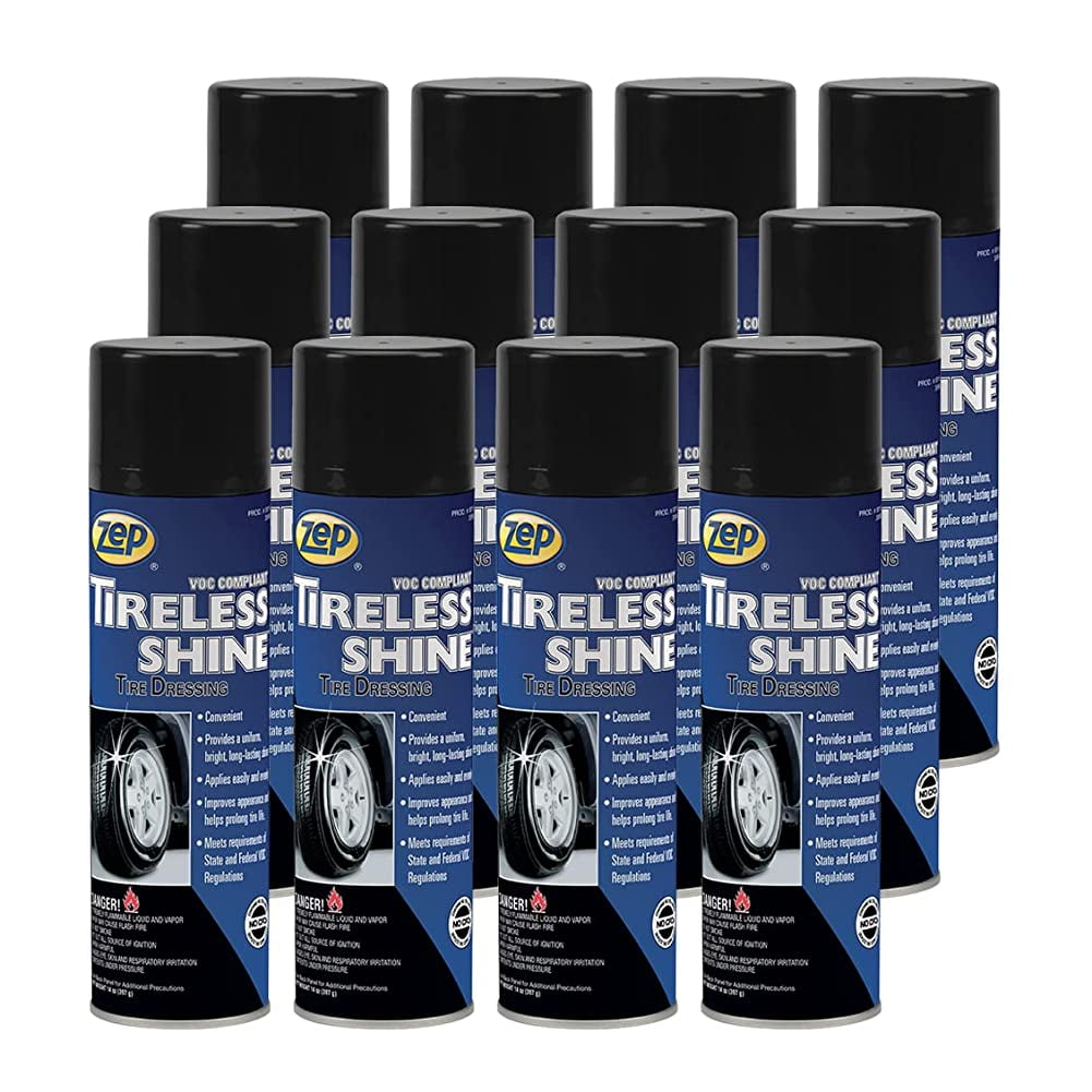 Tire Shine - Tire Cleaner Foaming Wheel Cleaner, 12 oz. Cans - 6 Pack