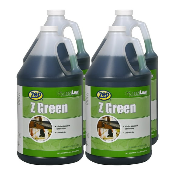 Zep Z Green All Purpose Cleaner Concentrate - 1 Gal (Case of 4) - 184823 - A Safer Alternative for Cleaning, Quick and Easy Removal Of Dirt, Grease and Grime