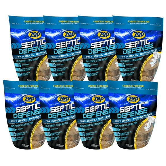 Zep ZSTP - 2-pack Tand and Cesspool Treatment Packs (Case of 8) Safe For All Septic Systems