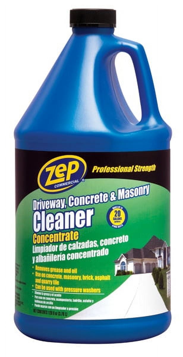Zep ZUCON128 Driveway, Concrete & Masonry Cleaner, 128 Oz
