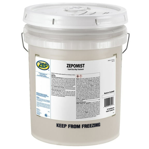 Zep Zep-O-Mist Liquid Dust Mop Treatment - 5 Gal (Each) - 143135 - Premium-Quality Compound for Use on Dust Mops to Enhance Soil Pickup