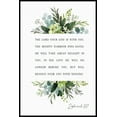 thumbnail image 1 of Zephaniah 3 17 Wall Art, Bible Verse Wall Art, Scripture Wall Art, Christian Botanical Print, 1 of 1