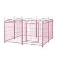thumbnail image 1 of ZephyPaw Dog Playpen Indoor 32 inch 8 Panels Heavy Duty Dog Fence Puppy Pen for Large Medium Small Dogs Indoor Outdoor ,Pink, 1 of 7