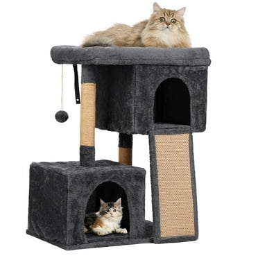ZephyPaws 36in Cat Tree for Large Adult Cats,Cat Tower Condo with Extra Large Perch,Scratching Posts for Kittens Indoor Cats,Gray
