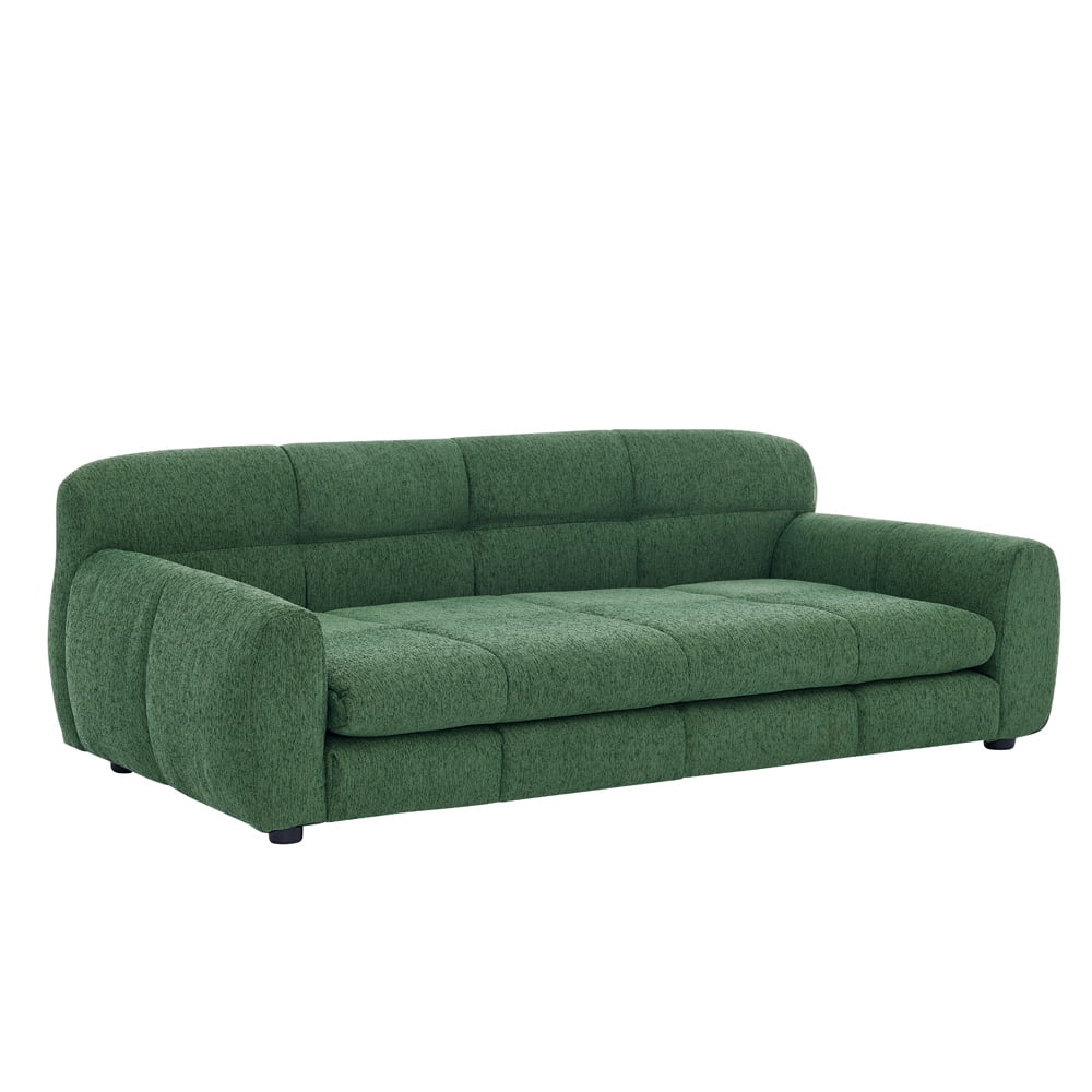 ZephyPaws 51" Durable Linen Dog Sofa for Oversized Pets, Comfortable Couch Bed with Armrests, Backrest and Stable Low-Leg Design, Green
