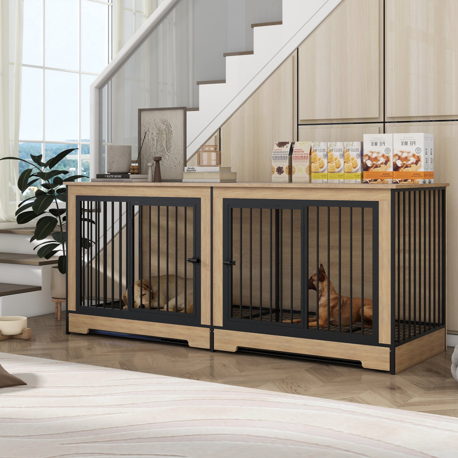 ZephyPaws-75-Double-Dog-Crate-