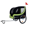 thumbnail image 1 of ZephyPaws Bike Dog Trailer,Carrier for Small and Large Pets up to 66 lbs,Easy Folding Cart Frame,Quick Release Wheel, Universal Bicycle Coupler,Washable Non-Slip Lining,Black Green, 1 of 8