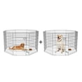thumbnail image 1 of ZephyPaws Foldable Dog Pens for Inside,36in Dog Playpen Pet Fence for Yard-2 Pack, 1 of 7