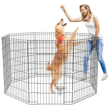ZephyPaws Foldable Dog Playpen Pet Fence for Yard 36in Dog Pens for Inside,8 Panels Puppy Playpen