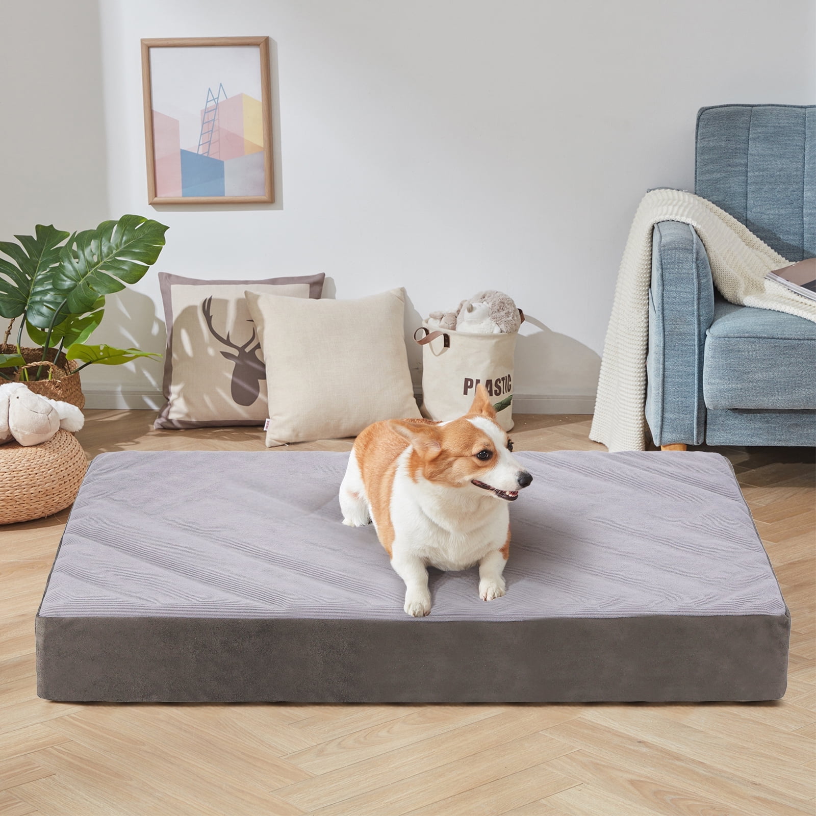 Picture of ZephyPaws Orthopedic Dog Bed for Large Dogs, 36'' Washable Waterproof ...