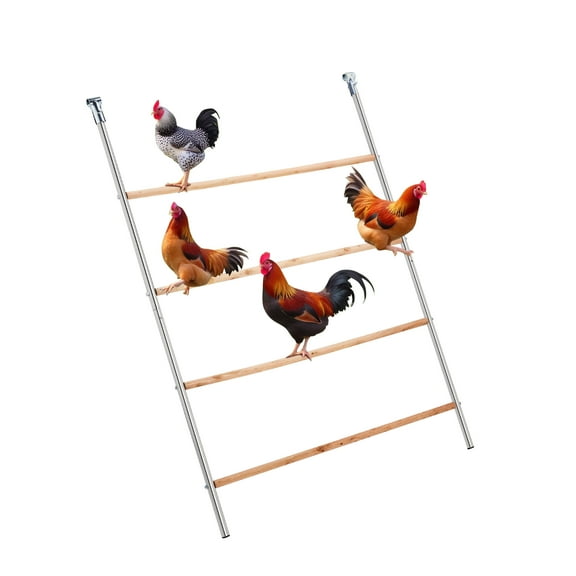 ZephyPaws Outdoor chicken perchPerfect for Backyard Poultry,Chicken Perch Essentials,Easy to Assemble&Clean,Farm Chicken Toys56" L x 41.5" W
