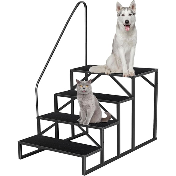 4 Step Rv Ladder ZephyPaws RV Steps with Handrails,4 Step RV Stairs 660 lbs Load ...