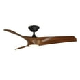 thumbnail image 1 of Zephyr 52" Matte Black/Distressed Koa Integrated LED Smart Ceiling Fan with Remote Control, 1 of 5