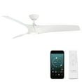 thumbnail image 1 of Zephyr 62" Matte White Dimmable LED Smart Ceiling Fan with Remote Control, 1 of 11