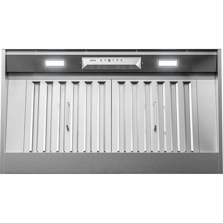 Zephyr - Monsoon I 36 in. 600 CFM Insert Mount Range Hood with LED Light in Stainless Steel - Stainless steel