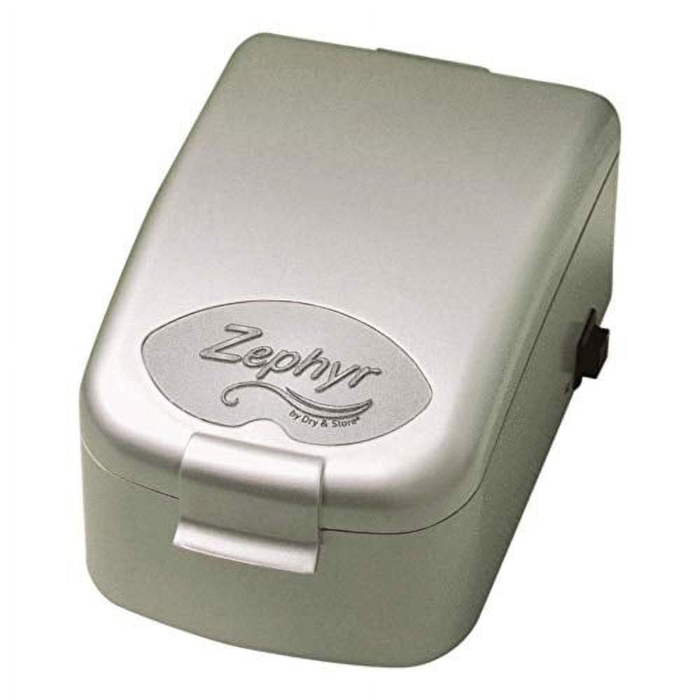 Zephyr by Dry & Store® Hearing Instrument Dryer/Dehumidifier Includes Extra 3 Pack of DryBrik