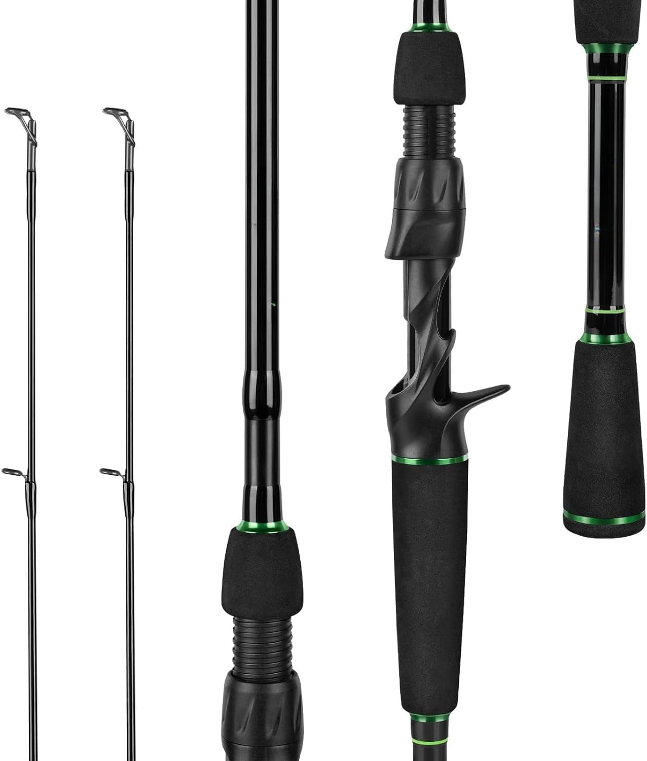 Zephyr Dual Tip Fishing Rod, Lightweight KastFlex IM6 Graphite Spinning ...