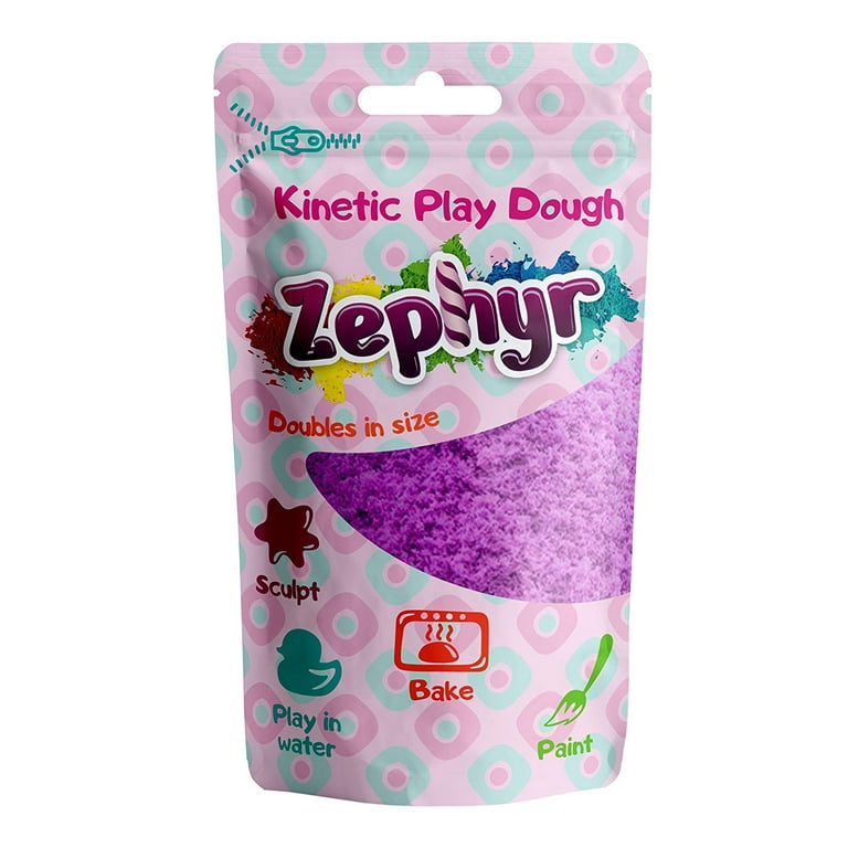 Zephyr Kinetic Play-Dough in Doy Pack (Purple) Kinetic plasticine Modeling  Clay Polymer Clay Could be Baked